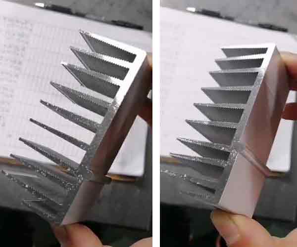 分離式散熱器型材切割機450無毛刺，光亮平整，精度高