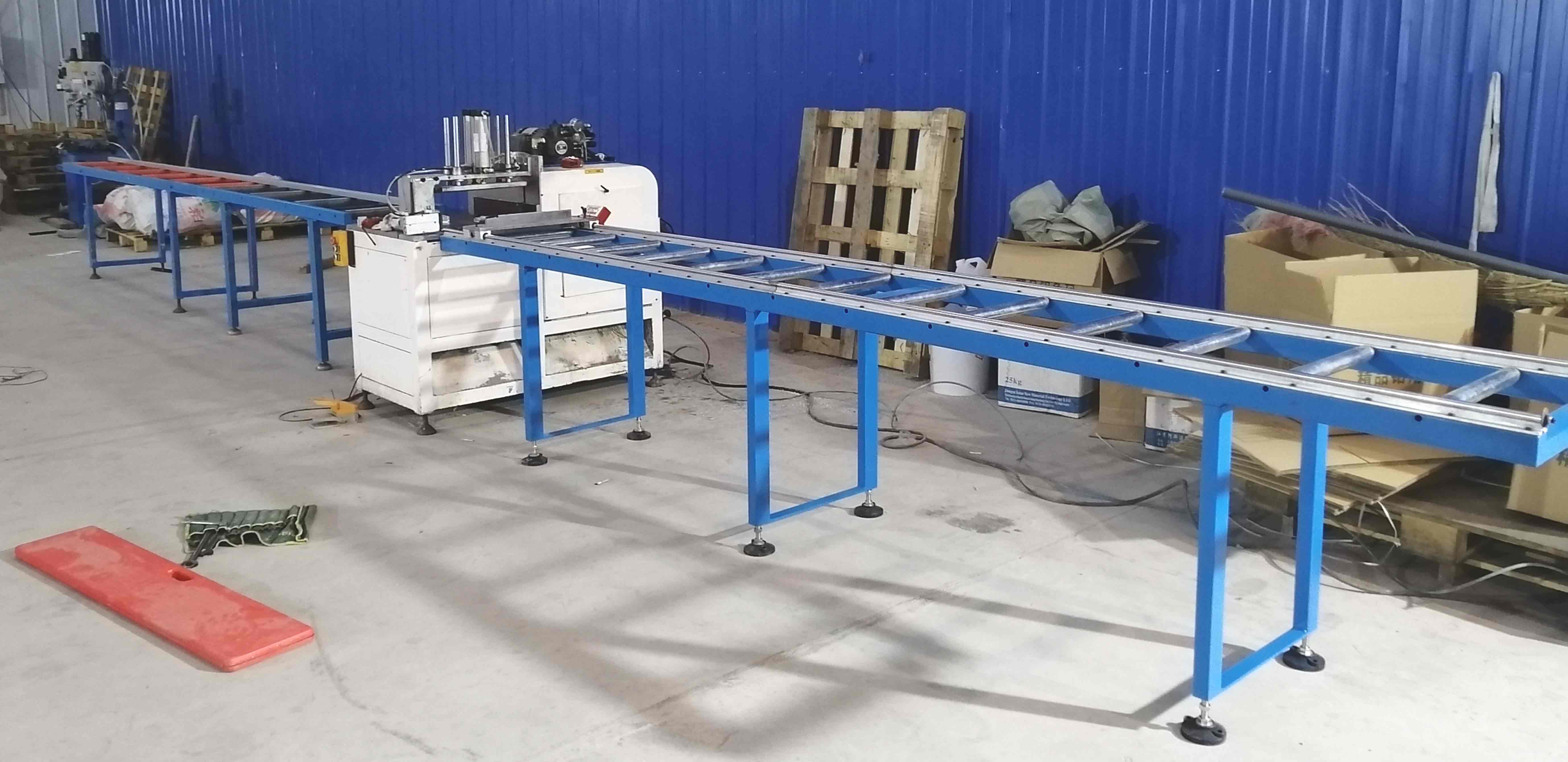 鋁型材下料如果尺寸較長(zhǎng)，使用半自動(dòng)切鋁機(jī)SDY-B500非常適合